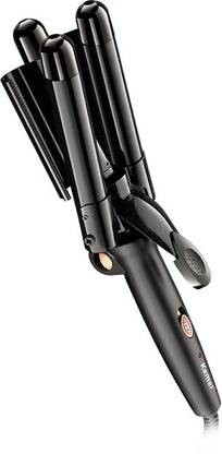 JALIYA Jumbo Ceramic Tourmaline 3 Barrel Triple Curling Iron Wand Hair Waver for Beachy Frizz-Free Waves Hair Curler