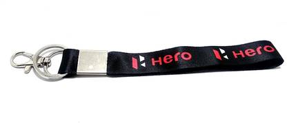 Meeko.com Fabric small Black Hero Bike Logo Hook Key Chain Lanyard