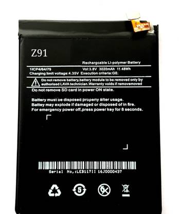 FULL CELL Mobile Battery For  Lava R3 / Z91