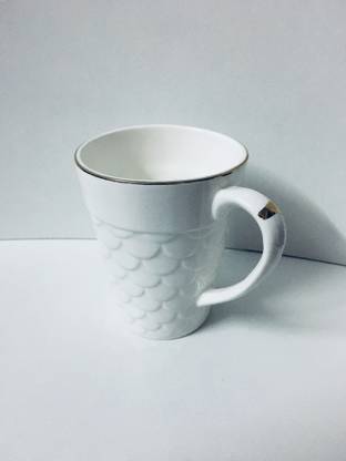 Virtue Mudra Coffee Milk 320ml (Pack of 1) Bone China Coffee Mug