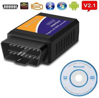 SellRider Imported Mini ELM327 Bluetooth ELM 327 V2.1 Interface OBD2/OBD II Auto Car Diagnostic Scanner With software CD OBD Reader