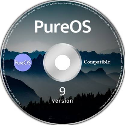 COMPATIBLE PureOS 9 64bit PureOS is a Linux distribution focusing on privacy and security, using the GNOME desktop environment. It is maintained by Purism for use in the company's Librem laptop computers as well as the Librem 5 smartphone. 64bit