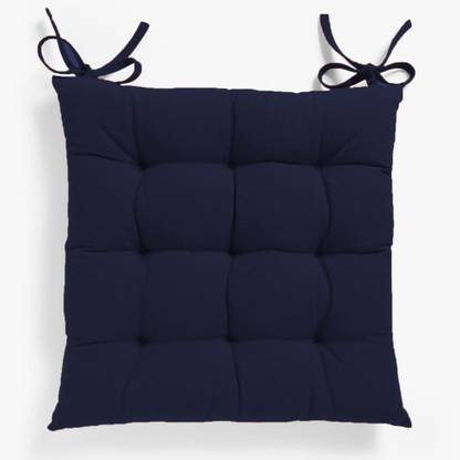 Angel Mommy Cotton Single Chair Cushion Cotton Solid Chair Pad Pack of 1