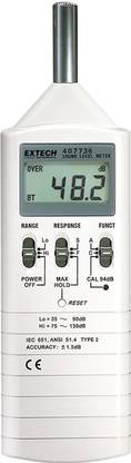 Extech 407736 Dual Range Type 2 Sound Lever Meter Sound Meter