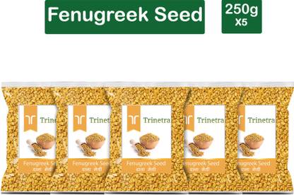 Trinetra Premium Quality Dana Methi (Fenugreek Seeds)-250gm (Pack Of 5)