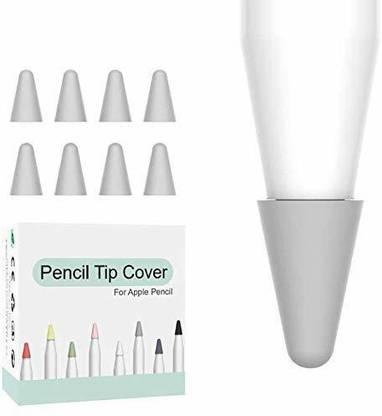 OJOS 8 Pcs Silicone Pencil Nib/Tip Protector Cap for Drawing Noiseless Stylus