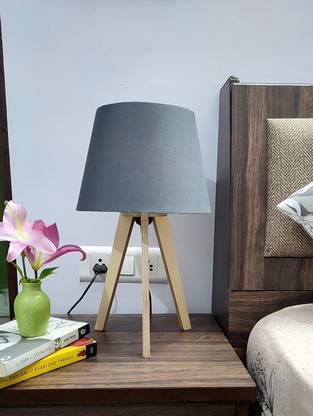 PlyPandit Tripod Table Lamp with All Fresh Color and Finishes (Grey) Table Lamp