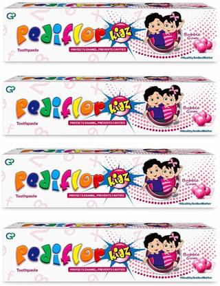 Pediflor Kidz Bubble Gum Flavor Toothpaste