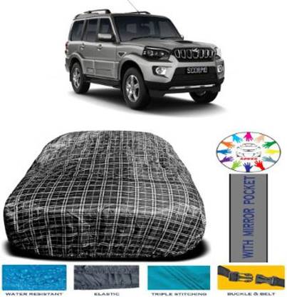 APNEK Car Cover For Mahindra Scorpio (With Mirror Pockets)