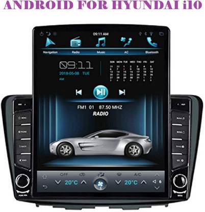 DealT 9 Inch Tesla Player with Navigation/GPS/WiFi/Bluetooth Full HD (2GB /16GB ROM) Compatible for Hyundai I10 Grand Car Stereo