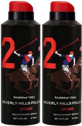 BEVERLY HILLS POLO CLUB Two No. 2 Deodorant Spray  -  For Men