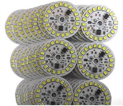 3D LED Bulbs 9 WATT DOB (Direct On Board) White Color LED Bulb Raw Material of 9 Watt DOB (Direct On Board) (Pack of 10) Light Electronic Hobby Kit