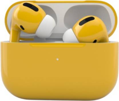phinics PRO YELLOW EARBUDS WITH WIRELESS CHARGING CASE Bluetooth Headset