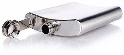 KitchExpo Pocket Hip Flask Whiskey Wine Vodka Champagne Alcohol Pot Bottle Flagon Gift Stainless Steel Hip Flask