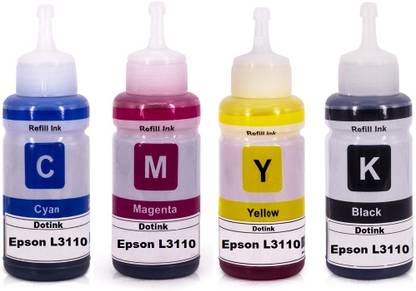 Refill Ink ink refill Black + Tri Color Combo Pack Ink Bottle