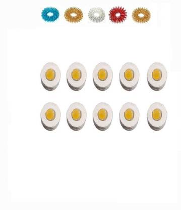 NP NAVEEN PLASTIC 397 Acupressure Sujok Chakra Magnet General 10 Pc With 5 Massage Rings Massager