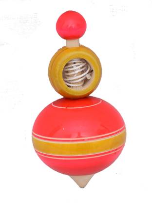 iOrganizo Wooden Colorful Spinner Top,Buguri,Latto, Toy for kids playing old game