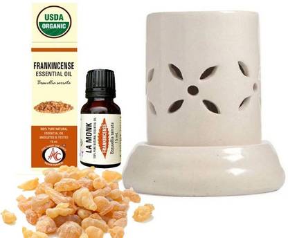 LA MONK Room DIFFUSER & FRANKINCENSE OIL COMBO KIT Humidifier