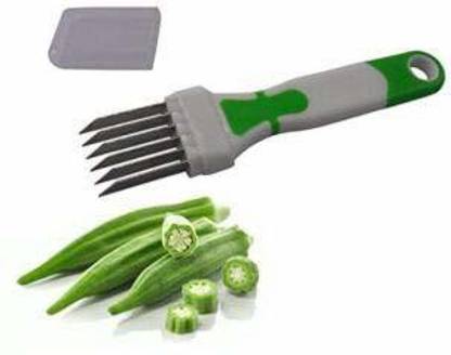RAI DANA Negi Cutter Vegetable & Fruit Chopper Vegetable Grater & Slicer (Green) Vegetable & Fruit Grater