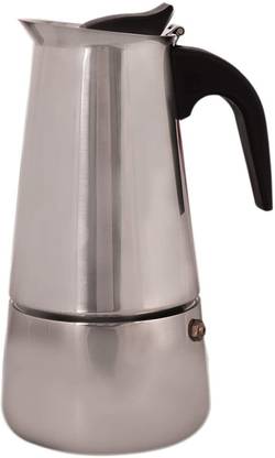 3d Creations Stainless Steel Espresso Maker (Steel, 4 Cups) 4 Cups Coffee Maker