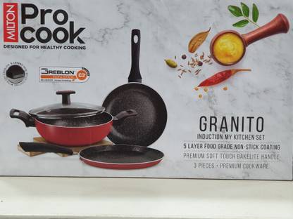procook Induction Bottom Non-Stick Coated Cookware Set