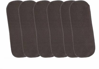 WAHHSON High Quality 5 Layer Cotton Microfiber Insert Liner Reusable Washable Cotton Diaper Nappy Inserts for Baby Cloth Diapers (Pack of 6) - New Born