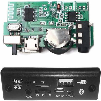 ERHIndia One For All Bluetooth All in one Audio Reciever Module inbuilt Mono Amplifier 3v-5v USB, Bluetooth, Aux Features Electronic Components Electronic Hobby Kit