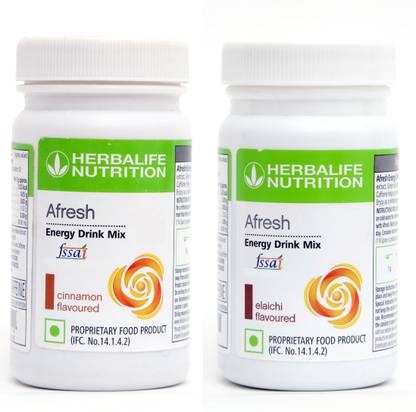 HERBALIFE Afresh Energy Drink - Cinnamon Flavor & Elaichi Flavor For Weight Loss Energy Drink