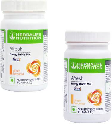 HERBALIFE Afresh Energy Drink Mix - Peach Flavor & Ginger For Weight Loss Energy Drink