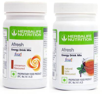 HERBALIFE Afresh Energy Drink - Cinnamon Flavor & Tulsi Flavor For Weight Loss Energy Drink