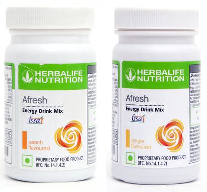 HERBALIFE Afresh Energy Drink - Peach Flavor & Ginger Flavor For Weight Loss Energy Drink