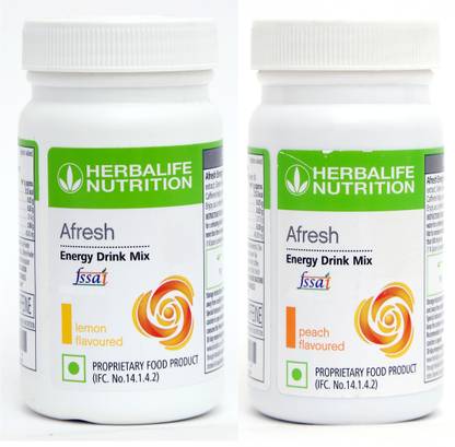HERBALIFE Afresh Energy Drink - Lemon Flavor & Peach Flavor For Weight Loss Energy Drink