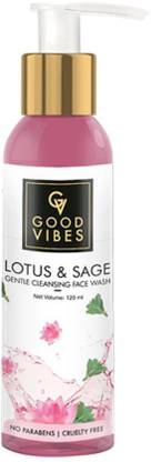 GOOD VIBES Gentle Cleansing  - Lotus & Sage Face Wash