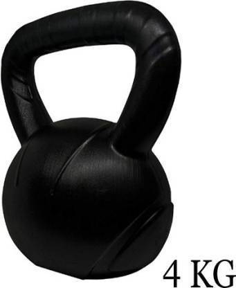 Sports World 4KG KETTLEBELL 1 PIECE, WEIGHT AND FITNESS FOR MEN AND WOMEN KETTLEBELL Black Kettlebell