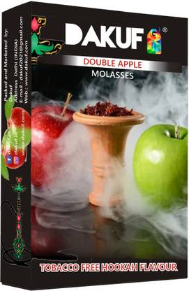 DAKUF DOUBLE APPLE MYA MOLASES FLOWER GENUINE QUALITY 5 CHILLUM SURFFING 3 HOURS NON STOP USE DOUBLE APPLE Hookah Flavor DOUBLE APPLE Hookah Flavor