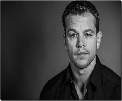 SKY DOT matt damon actor face smile Non Slip Base Mousepad