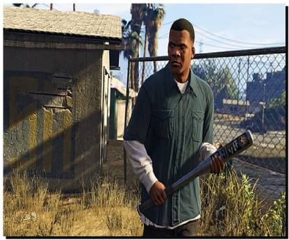 SKY DOT grand theft auto v franklin baseball bat Non Slip Base Mousepad