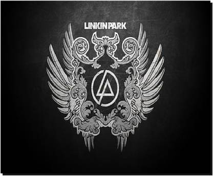 SKY DOT linkin park wings feathers letters Non Slip Base Mousepad