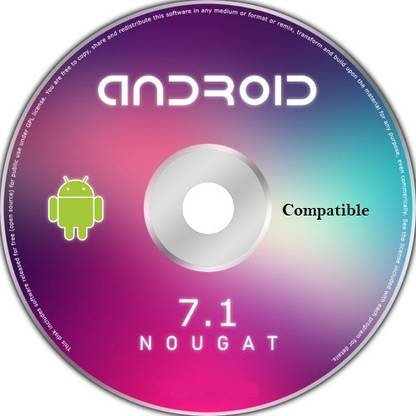 COMPATIBLE ANDROID 7.1 Nougat 64bit ANDROID 7.1 Nougat 64bit for PC Bootable DVD Rom Operating System 64bit