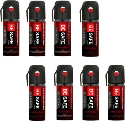 BE SAFE Forever Police/Military DRDO Approved Self Defence for Women Pack of 8 Pepper Stream Spray