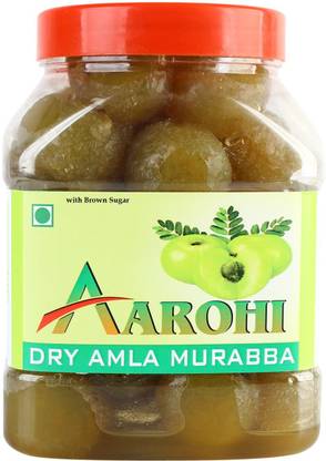 Aarohi Homemade Organic Ghar Ka Bana Dry Amla Murabba Sweet Best Taste (950 grams) Amla Murabba