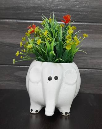 ASHIRA Jumbo White elephant Plant Container Set