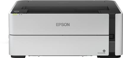 Epson M1180 Single Function WiFi Monochrome Ink Tank Printer (Black Page Cost: 15 Paise | Borderless Printing)