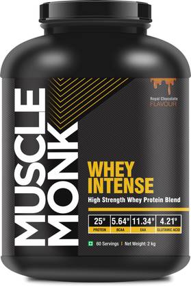 MuscleMonk WHEY INTENSE with Whey Protein Concentrate, Isolate and Hydrolyzed Whey Peptide Whey Protein