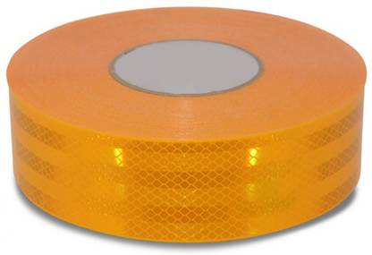 Just Rider Yellow Reflective Tape Reflective Warning Tape Safety Reflector Tape, Meter 51 mm x 3 m Yellow Reflective Tape