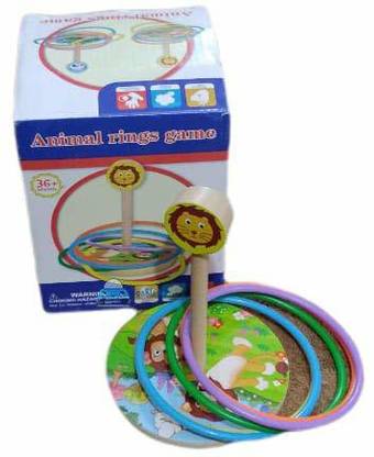 FunBlast Lion Animal Ring Toss Target Game for Kids - Learning Activity Toy for Kids - Outdoor & Indoor Games for Kids-Multicolor