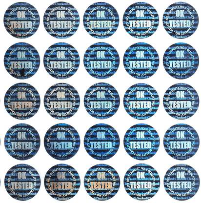 EcoPackaging 1.5 cm "OK Tested" Stickers for Multipurpose Self Adhesive Sticker