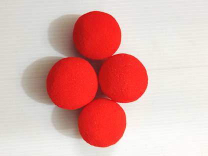A SARKAR MAGIC WORLD SMALL SPONGE BALL MAGIC RED (SET OF 4) SUPER SOFT 1 Magic Tricks