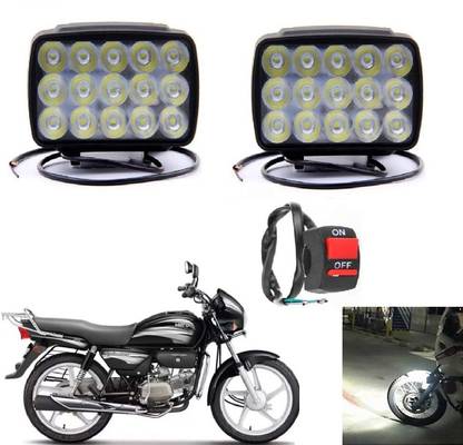 Naturalcreations 15LED Fog Lights 2PC +1PC Switch 22 Fog Lamp Motorbike, Car LED (12 V, 15 W)