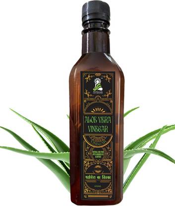 Herbaveda Pure Alovera vinegar (450ml) | Alovera ka sirka| Cures sun burn, Leucoderma, psoriasis, skin allergies| Vinegar